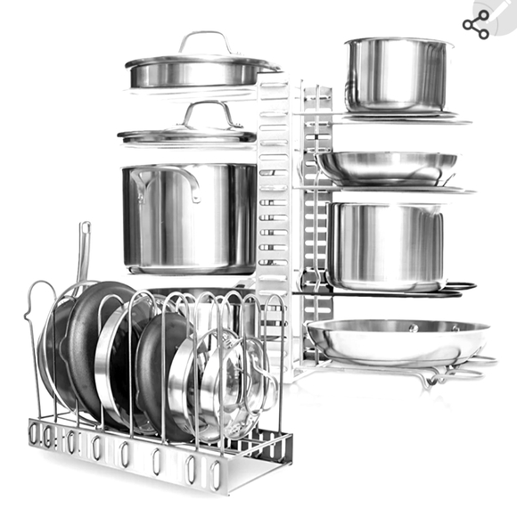 NIB QTY 1 pot and pan lids or wrap Organizer set - Picture 1 of 10